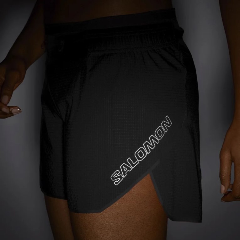 Black Salomon Sense Aero 5'' Women's Running Shorts | PH 94850U